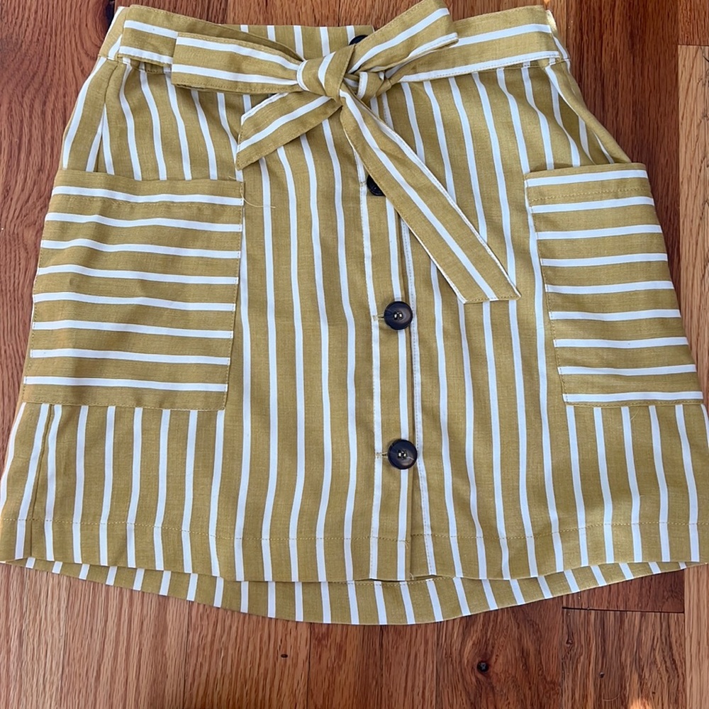 Altar’d State Button up Pin Stripe Skirt